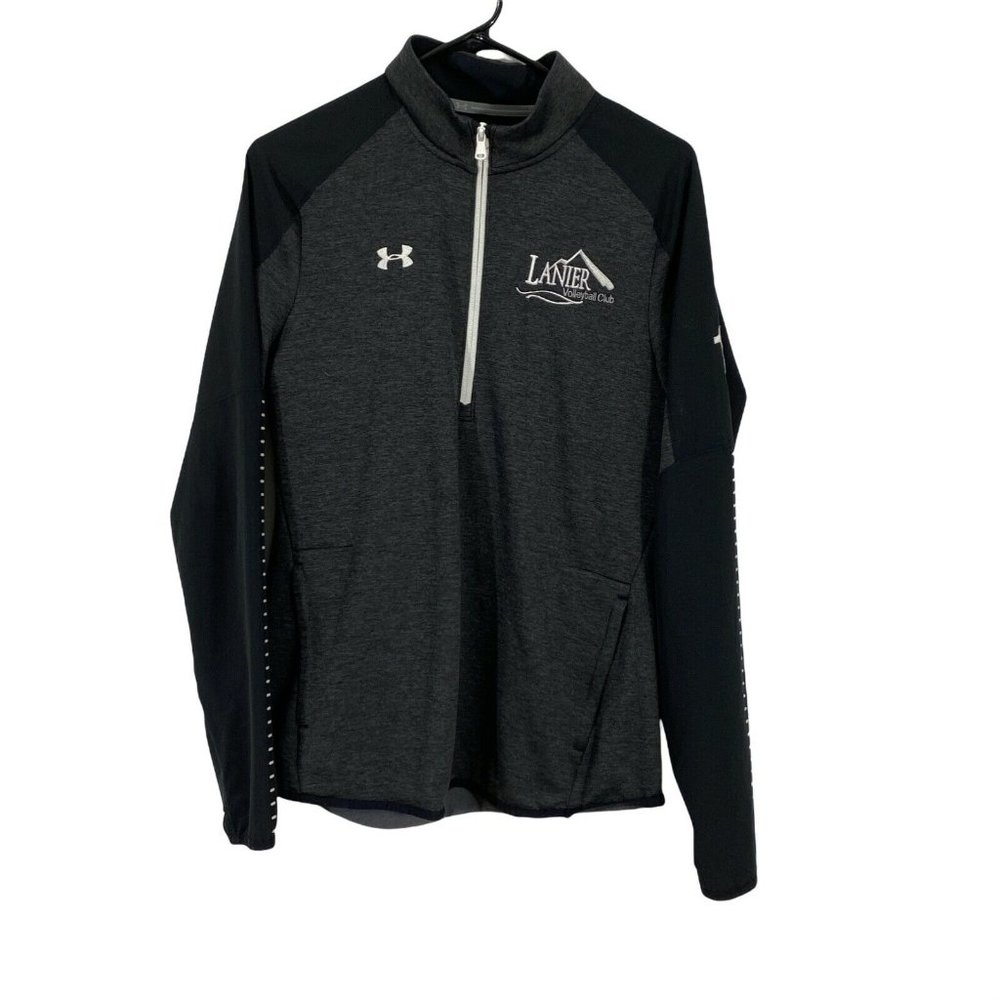 Lanier Volleyball Club #12 Under Armour Womens Gray Coldgear Activewear Top L